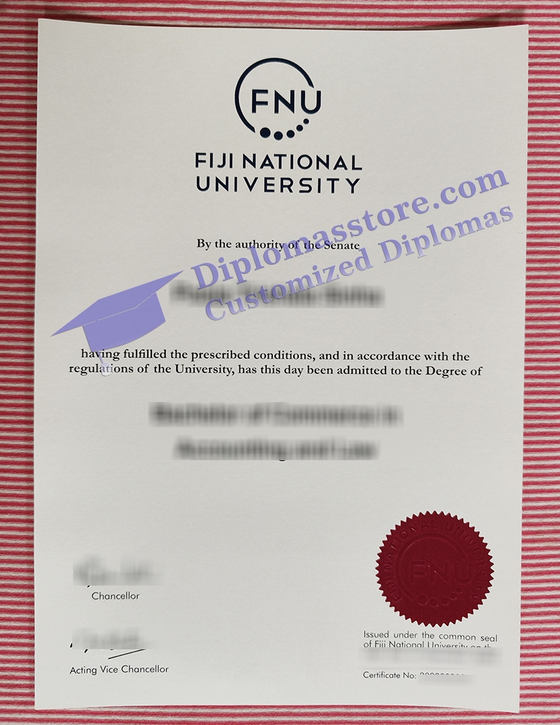 Fiji National University degree, Fiji National University diploma,