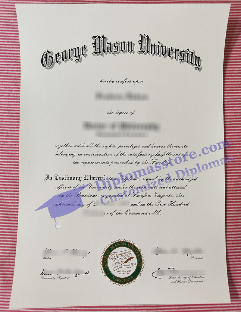 George Mason University diploma