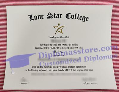 Lone Star College diploma certificate