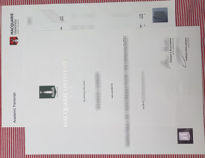 Macquarie University diploma certificate