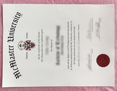 buy Mcmaster University diploma