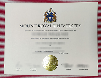 buy Mount Royal University diploma
