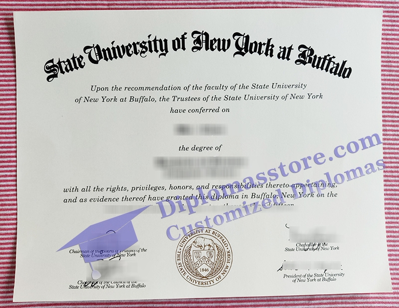 University at Buffalo diploma, SUNY Buffalo certificate,
