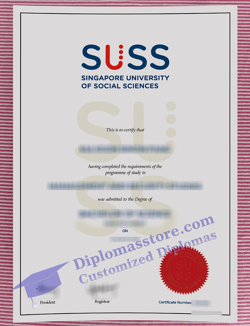 Singapore University of Social Sciences degree, SUSS diploma,