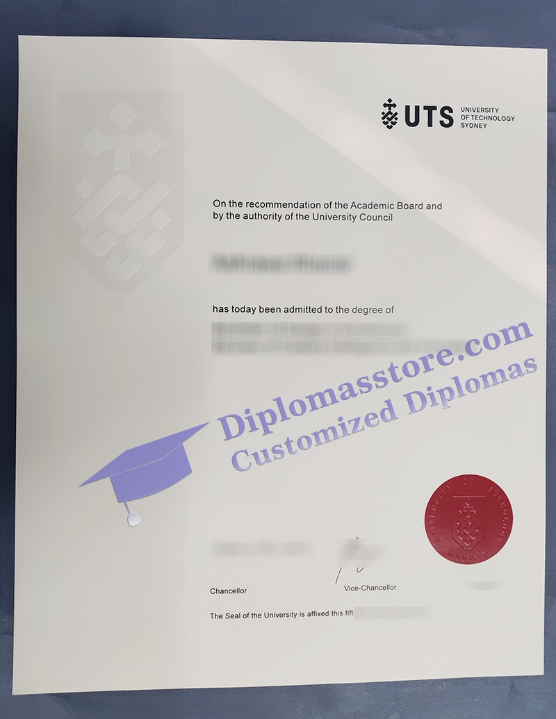 University of Technology Sydney degree, UTS certificate,