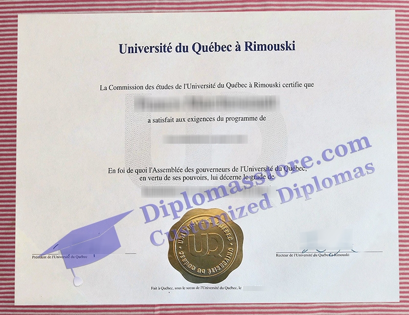 Université du Québec à Rimouski diploma, University of Quebec at Rimouski certificate,
