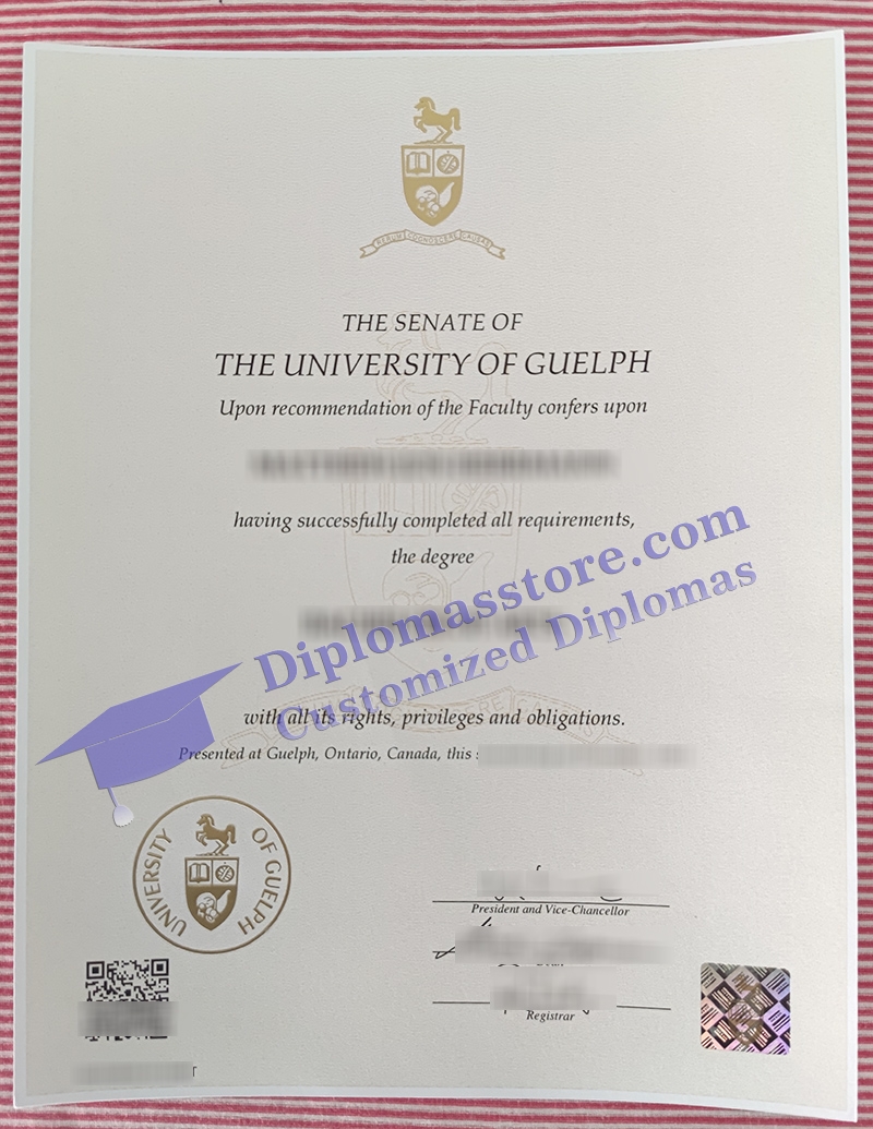 University of Guelph diploma, University of Guelph certificate,
