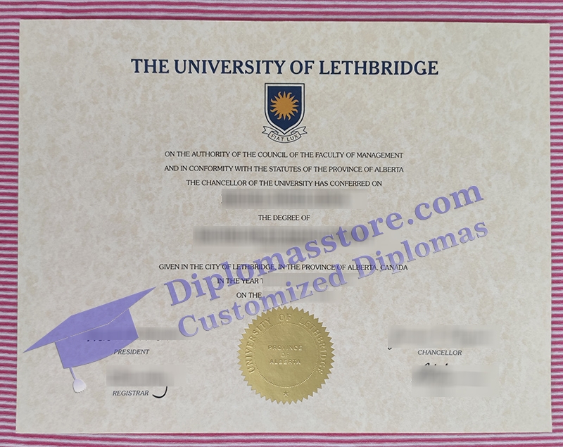 University of Lethbridge diploma, buy University of Lethbridge certificate,