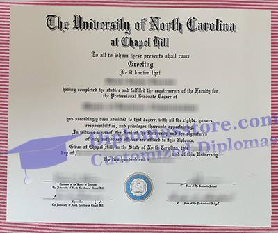 University of North Carolina at Chapel Hill diploma