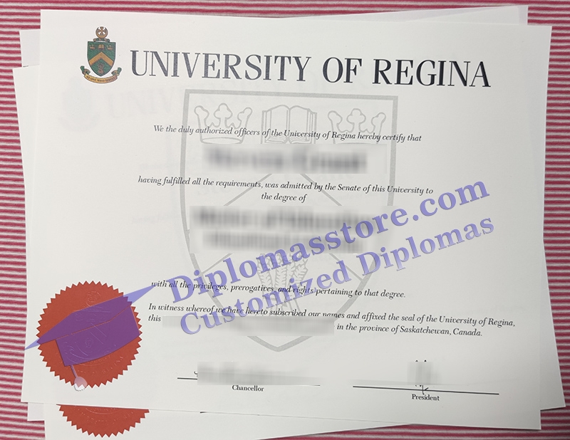 University of Regina diploma, University of Regina certificate,