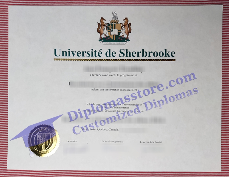 University of Sherbrooke diploma, Université de Sherbrooke diplômé,