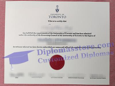 University of Toronto degree certificate