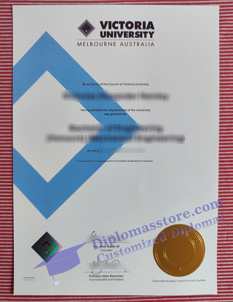 Victoria University degree, Victoria University certificate,