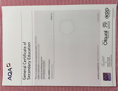 fake GCSE certificate