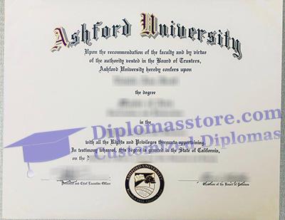 Ashford University diploma certificate