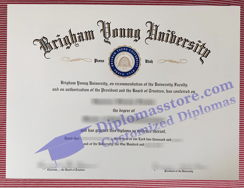 Brigham Young University Provo diploma, BYU Provo diploma,