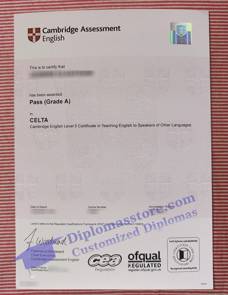 Cambridge CELTA certificate, fake TEFL certificate,