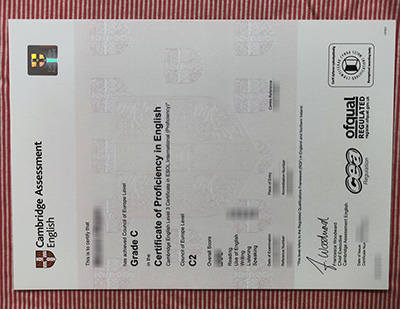 fake C2 Proficiency certificate