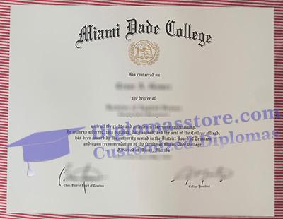 Miami Dade College certificate