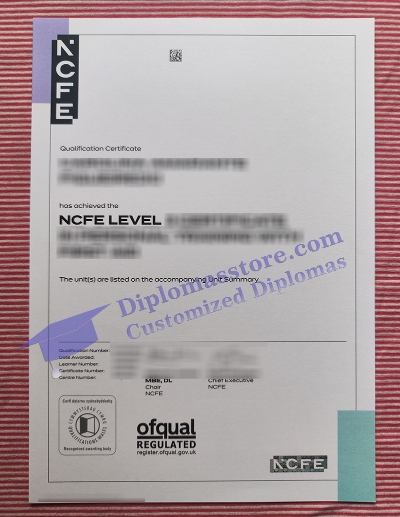 NCFE certificate, NCFE diploma,