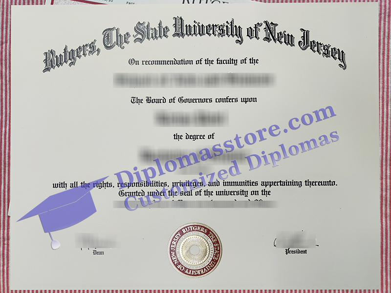 Rutgers University diploma, Rutgers University degree,