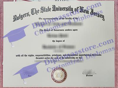 Rutgers University certificate