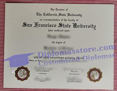 fake SFSU certificate