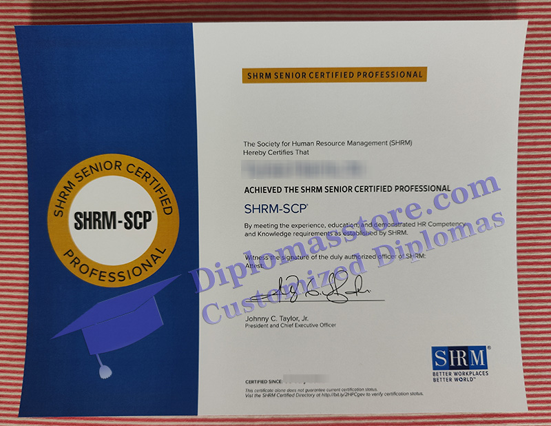 SHRM-SCP certificate, buy SHRM Senior Certified Professional certificate,