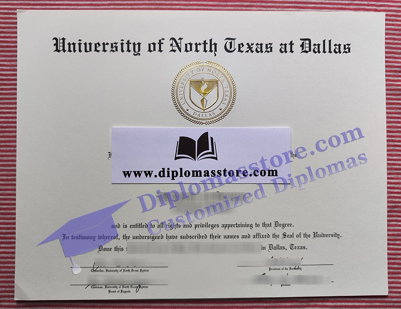 UNT Dallas diploma, University of North Texas at Dallas degree,