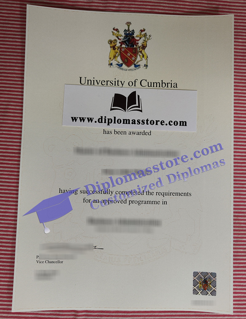 University of Cumbria degree, University of Cumbria certificate