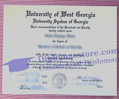 University of West Georgia diploma certificate