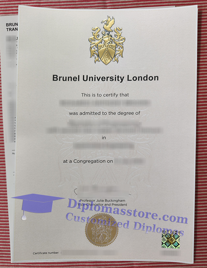 Brunel University London degree, Brunel University certificate,