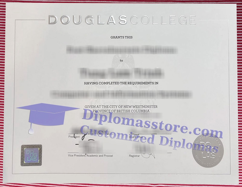 Douglas College diploma, Douglas College certificate,