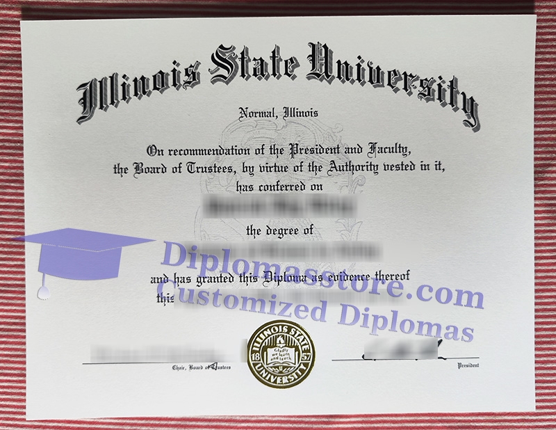 Illinois State University diploma, ISU certificate,