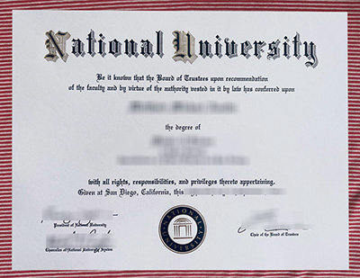 National University degree