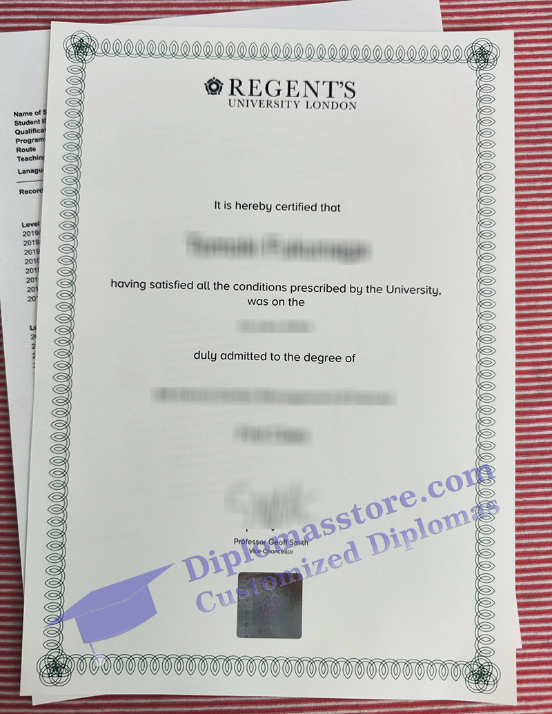 Regents University degree, Regents University certificate,
