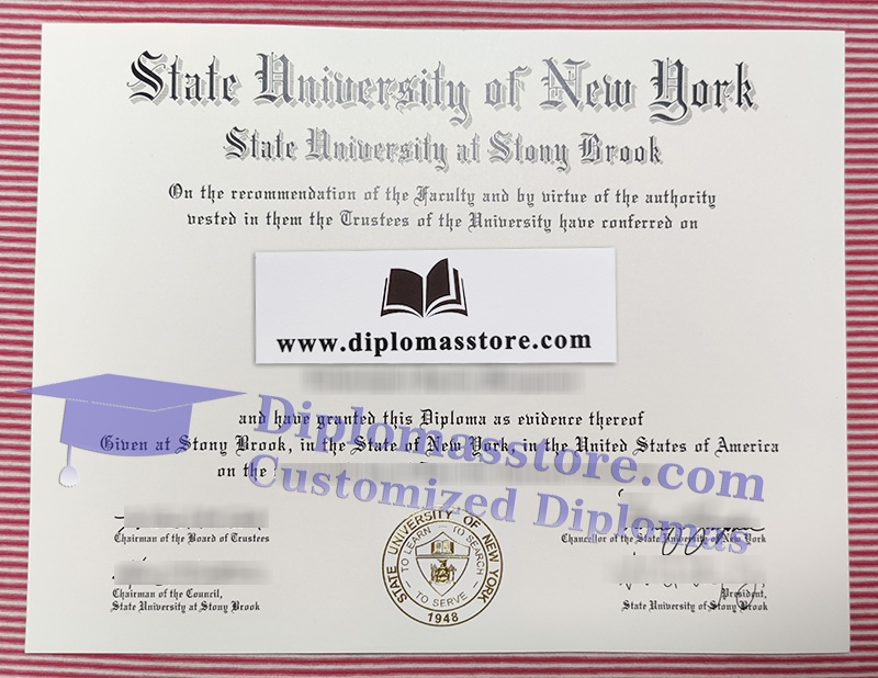SUNY Stony Brook diploma, SUNY Stony Brook certificate,