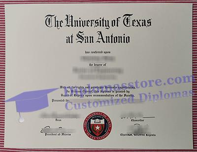 UT San Antonio diploma