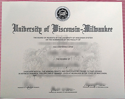 UW-Milwaukee certificate
