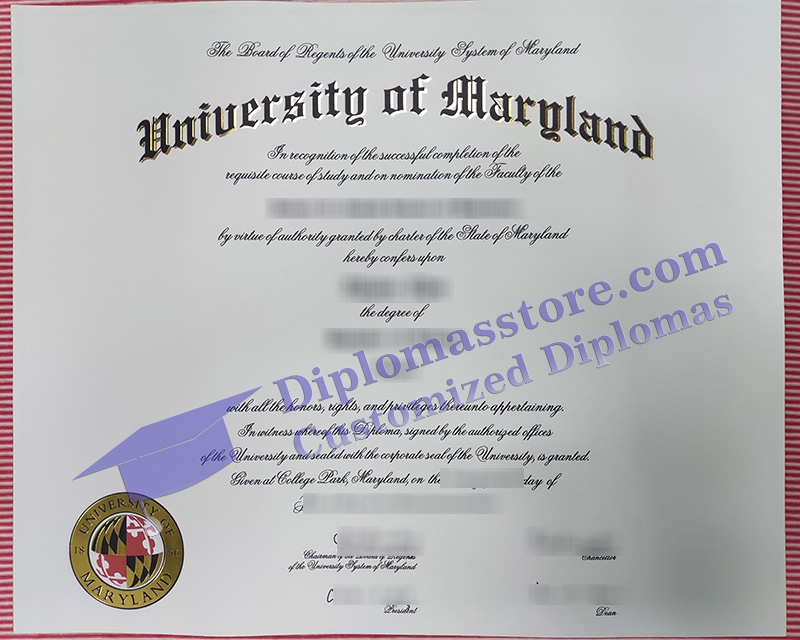 University of Maryland diploma, UMGC certificate,