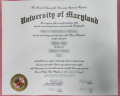 University of Maryland College Park diploma