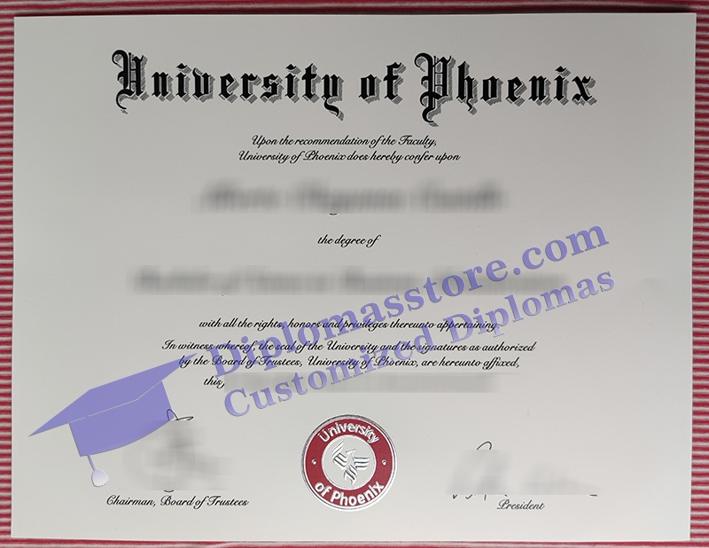 University of Phoenix diploma, University of Phoenix certificate,