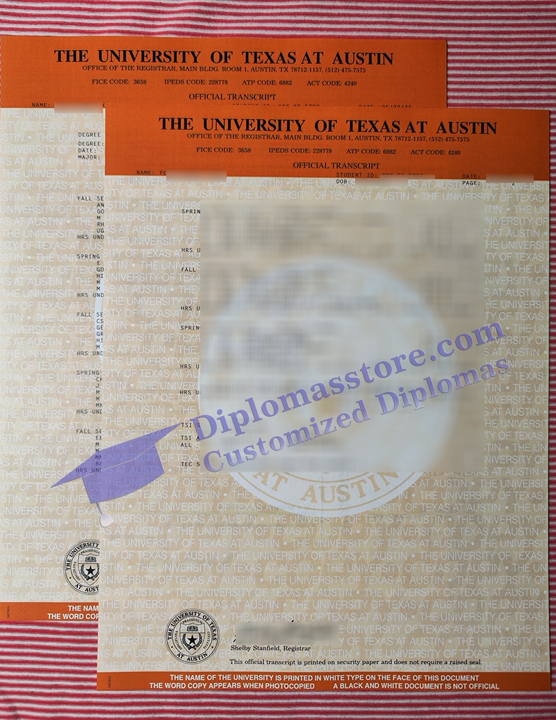 University of Texas at Austin transcript