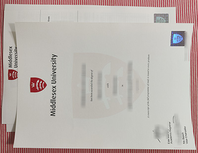 Middlesex University certificate