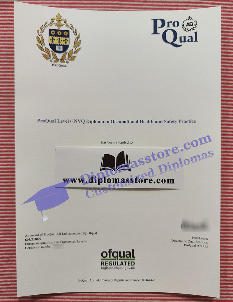 Proqual diploma, Proqual certificate, NVQ diploma