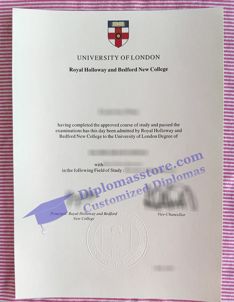 Royal Holloway University of London degree, Royal Holloway and Bedford College degree,