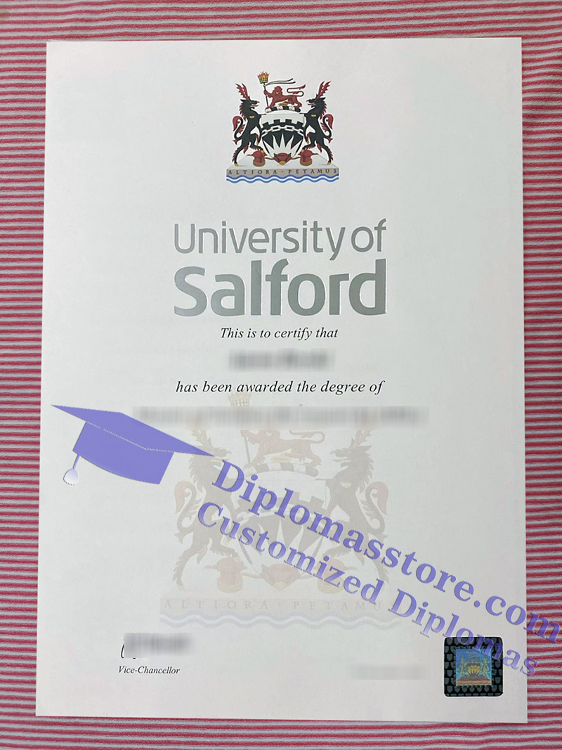 University of Salford degree, University of Salford certificate,