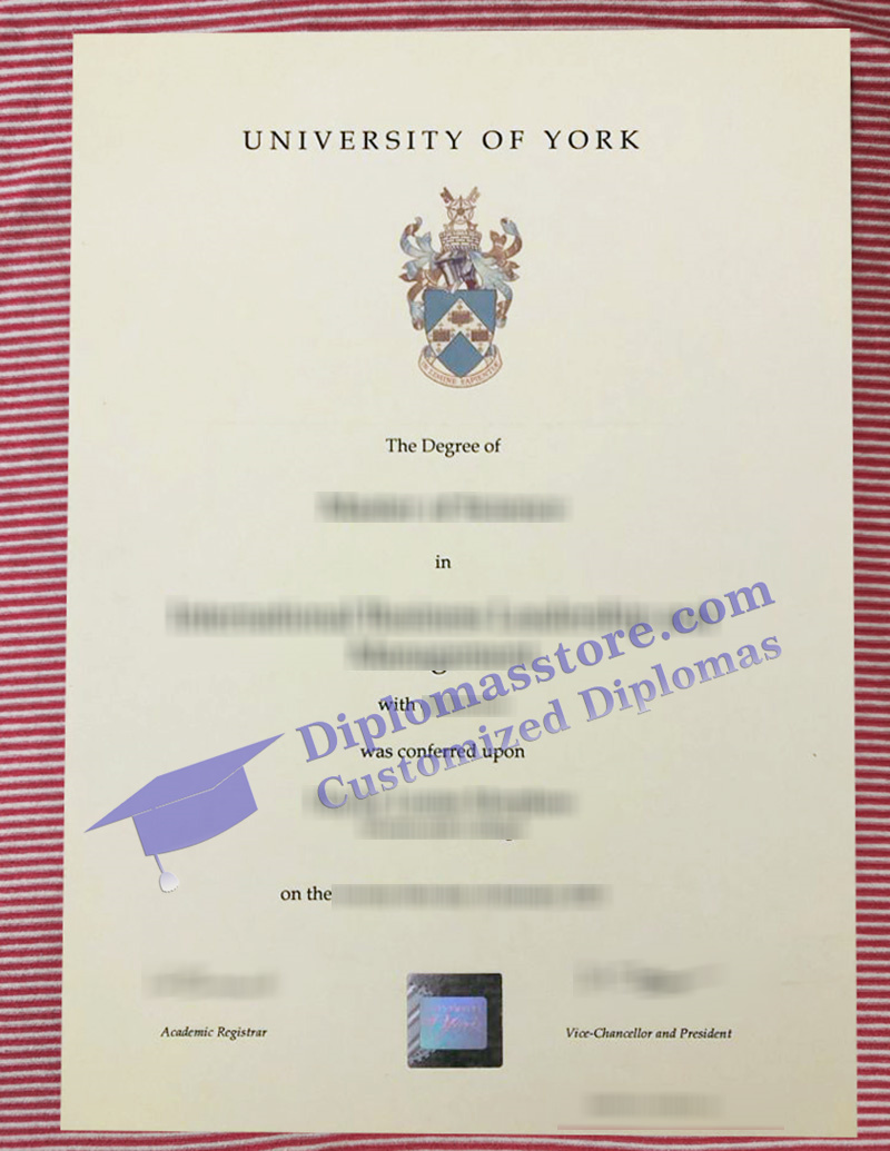 University of York degree, University of York certificate,