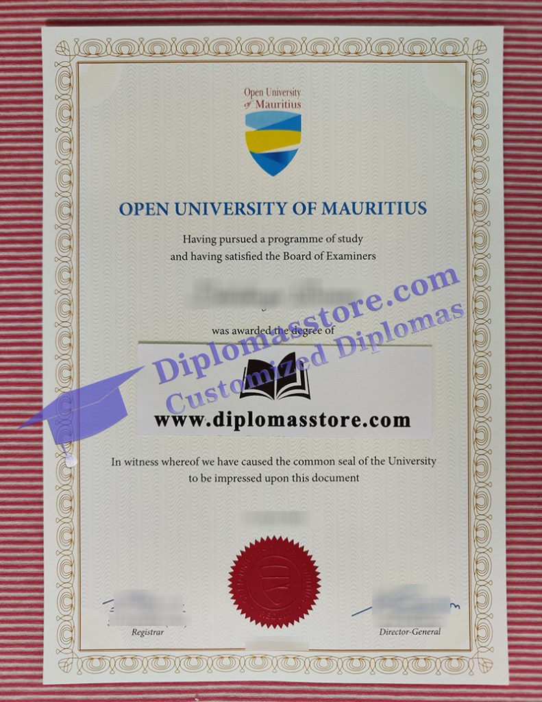 How to create a Open University of Mauritius degree in Mauritius