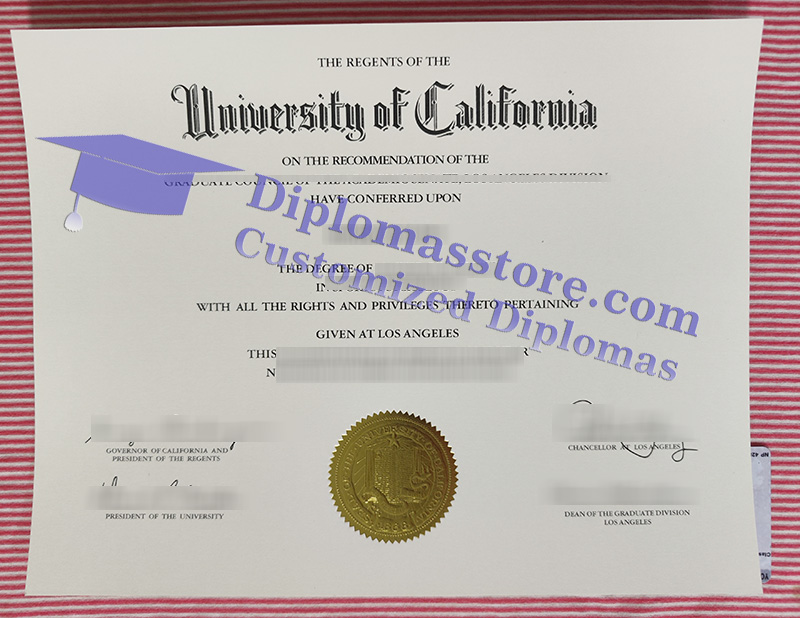 University of California Los Angeles diploma, UCLA degree,